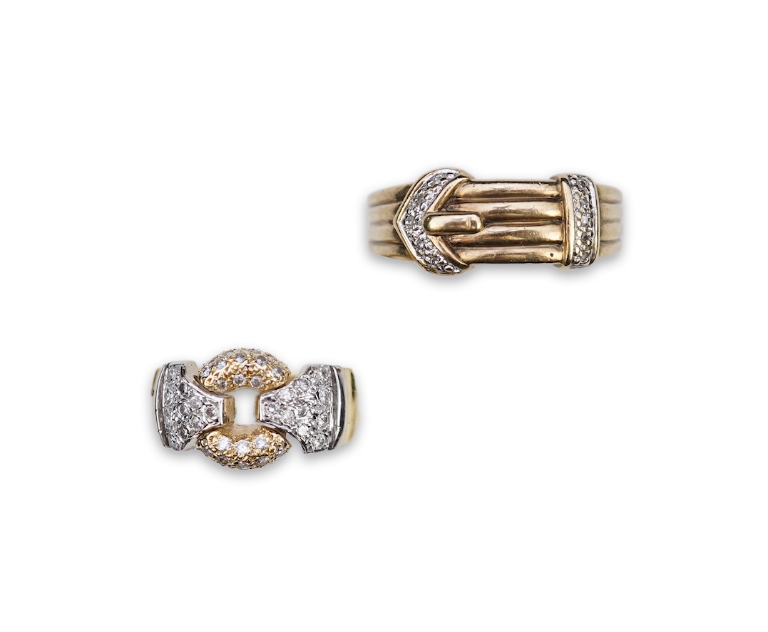 Two diamond rings
